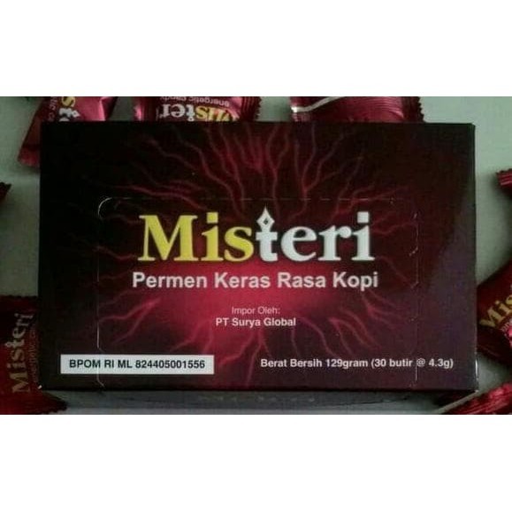

hot falsh sale Best Misteri Ginseng & Coffee Energetic Candy (Permen Kopi) Bpom Isi