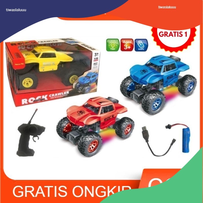 Mainan Anak RC ROCK 4X4 CRAWLER 17835 Mobil Remote Control Rock Crawler