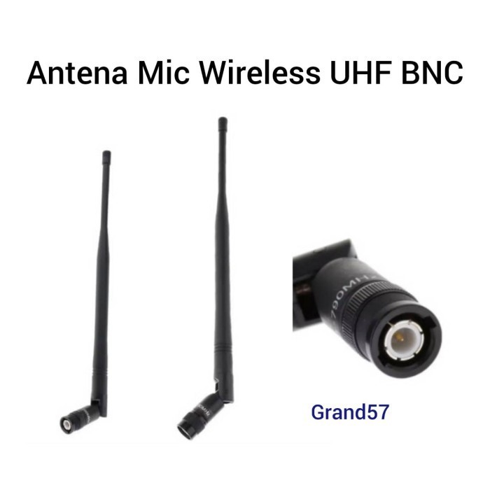 Antena Mic Microphone Wireless UHF BNC Sinyal Konektor Antena NirkabelNew