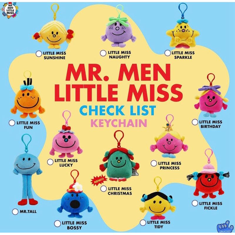 Mr. Men Little Miss Charm Keychain