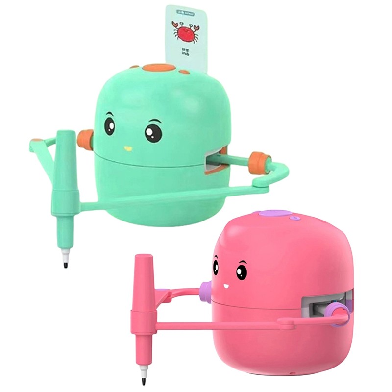 

Interactive Educational Drawing Robot Learning Toy With 100 Cards Early Educational Toys For Girl And Boy