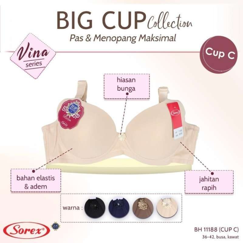 Bra Sorex Big Cup Collection 11188 - Vina series cup C