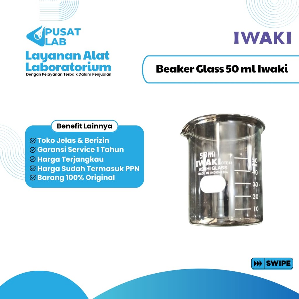 Beaker Glass 50 ml Iwaki