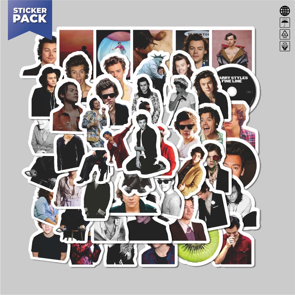 

[100PCS]Stiker Pack Stiker Harry Styles Stiker Aesthetic Vinyl Anti Air Dekorasi Sticker Laptop Buku Journal Koper Helm Casing HP Gitar Helm Skateboard