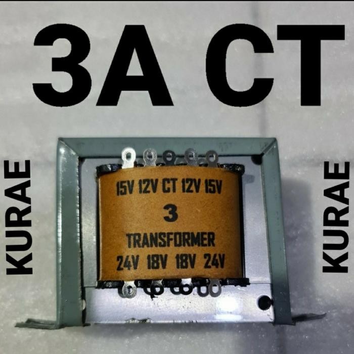 trafo travo 3a ct 24v merk kurae