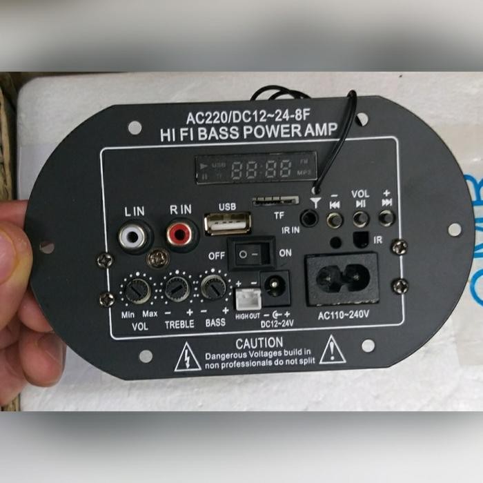kit modul amplifier power hifi bass bluetooth ac dc