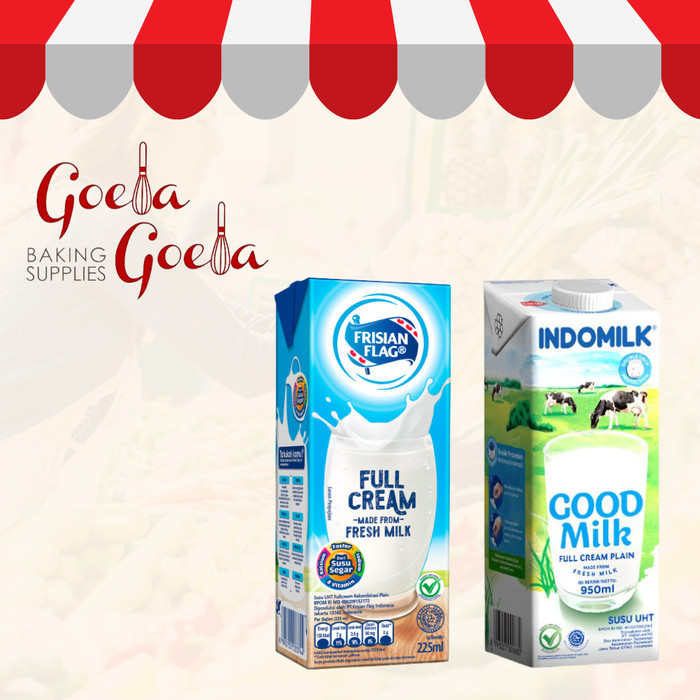 Susu UHT Full Cream Coklat 1 Liter Frisian Flag Indomilk Diamond