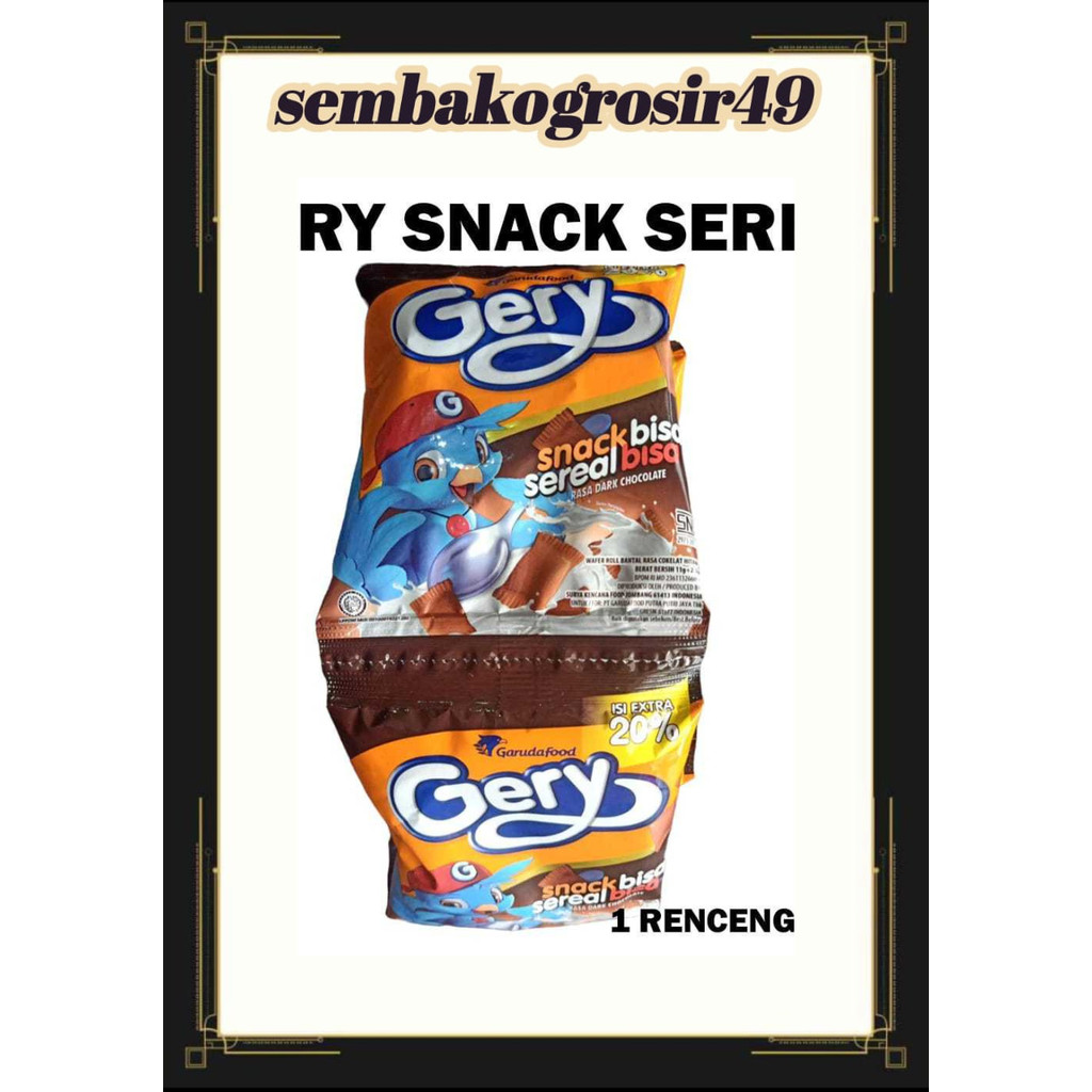 

SG GERY WAFER ROLL BANTAL 1 Renceng Isi 10pcs Snack Sereal