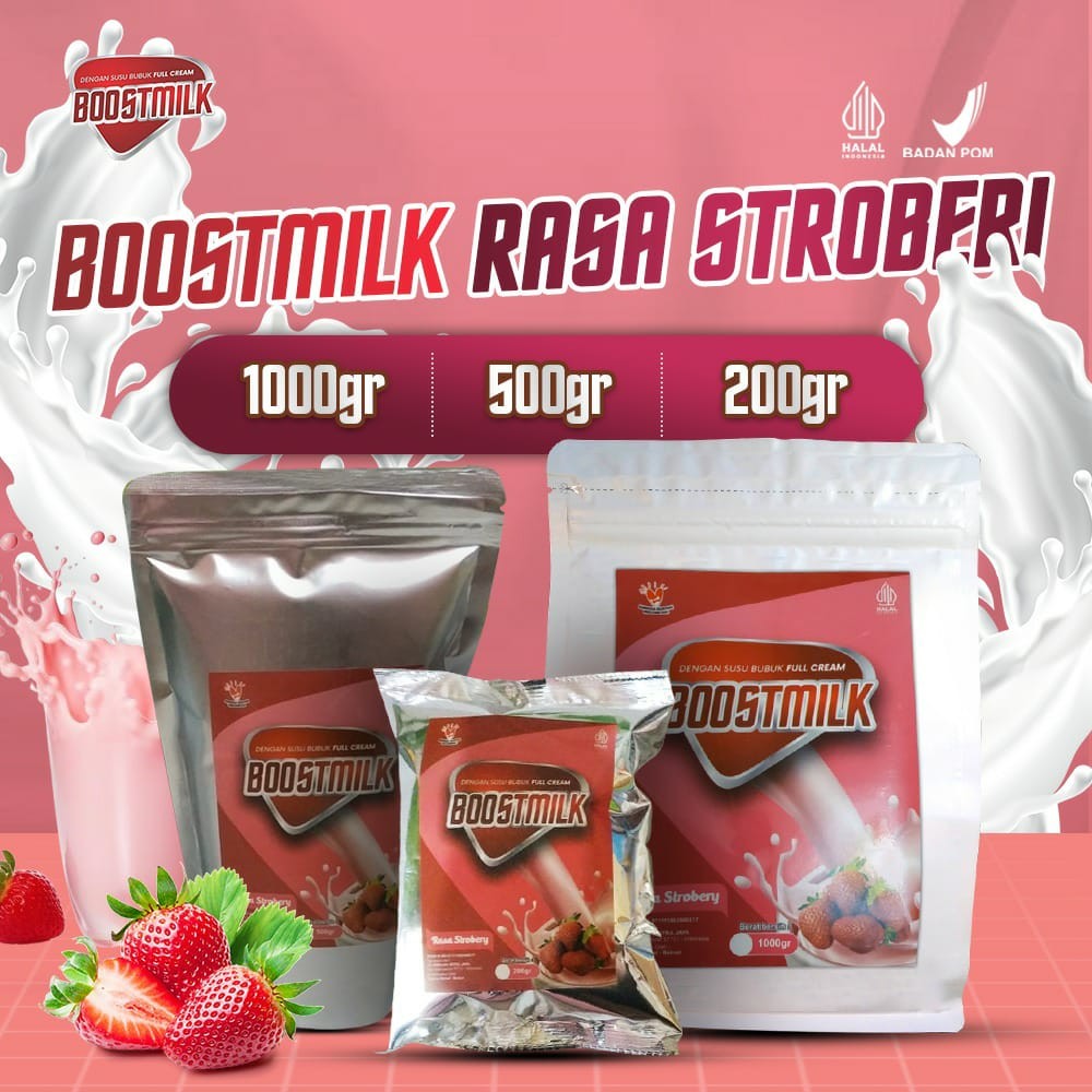 

Boostmilk Susu Penambah Berat Badan Anak dan Dewasa dengan Rasa Strawberry