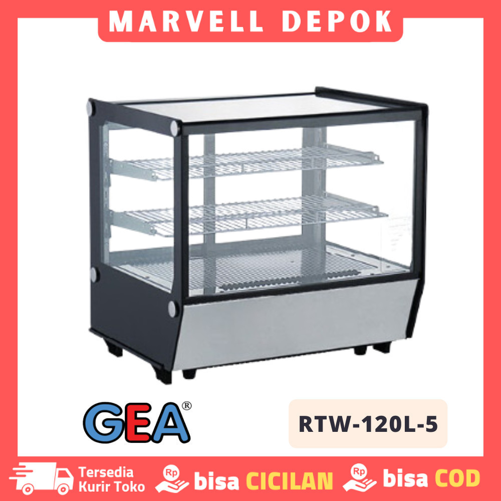 Showcase Cooler Cake Gea Rtw 120L 5 Showcase Pendingin Kue Garansi Resmi