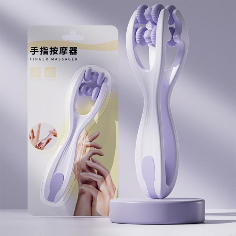 Practical Finger Massager Handheld Hand Massager Hand Care Tool Easy to Use Double Roller Hand Massa