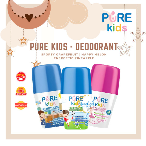 Pure Kids Deodorant Anak Penghilang Bau Ketiak Bau Badan Keringat Anak Olahraga Beraktifitas Sekolah