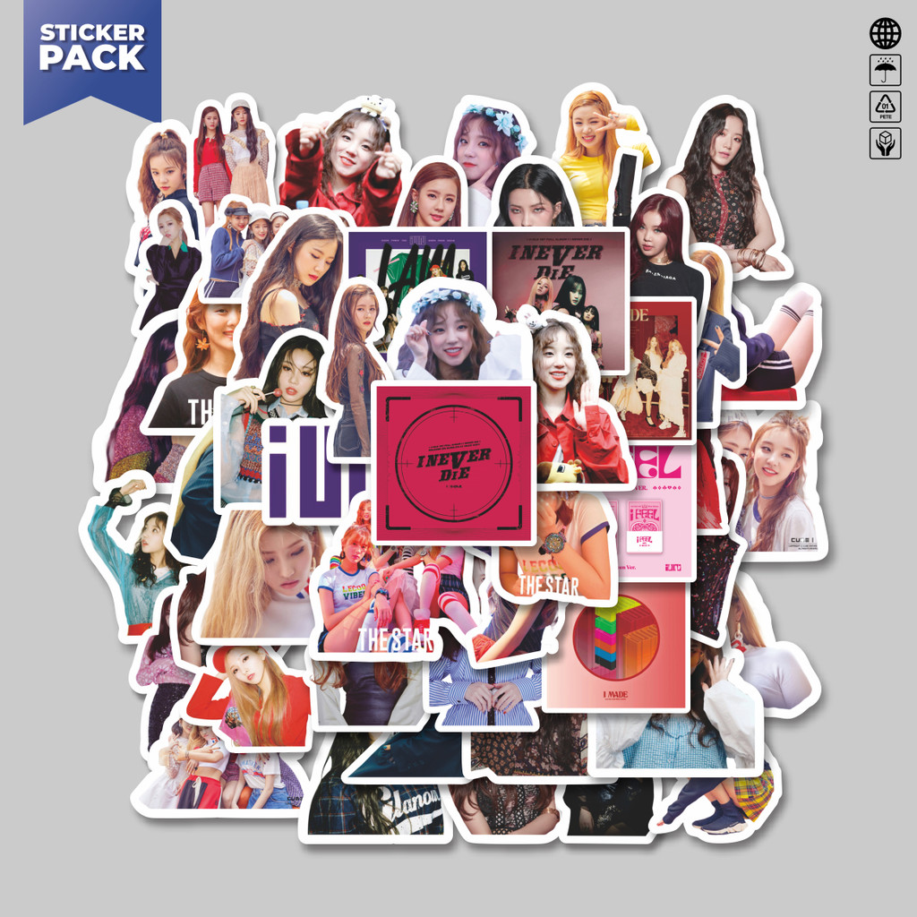 

[100PCS]Stiker Pack Stiker Girl Band Korea (G) I-DLE Aesthetic Vinyl Anti Air Dekorasi Sticker Laptop Buku Journal Koper Helm Casing HP Gitar Helm Skateboard