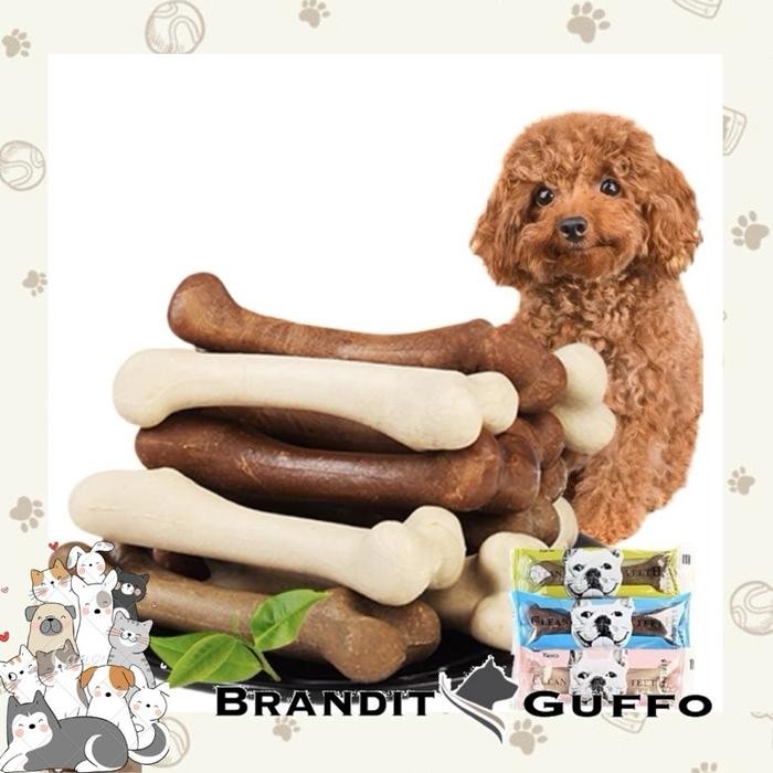 

snack tulang anjing bone dental perawatan mulut dog cemilan camilan - Beef