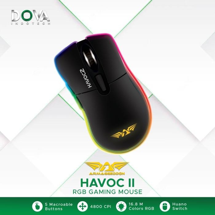 Mouse Gaming Armaggeddon Havoc 2 / Havoc II - putih
