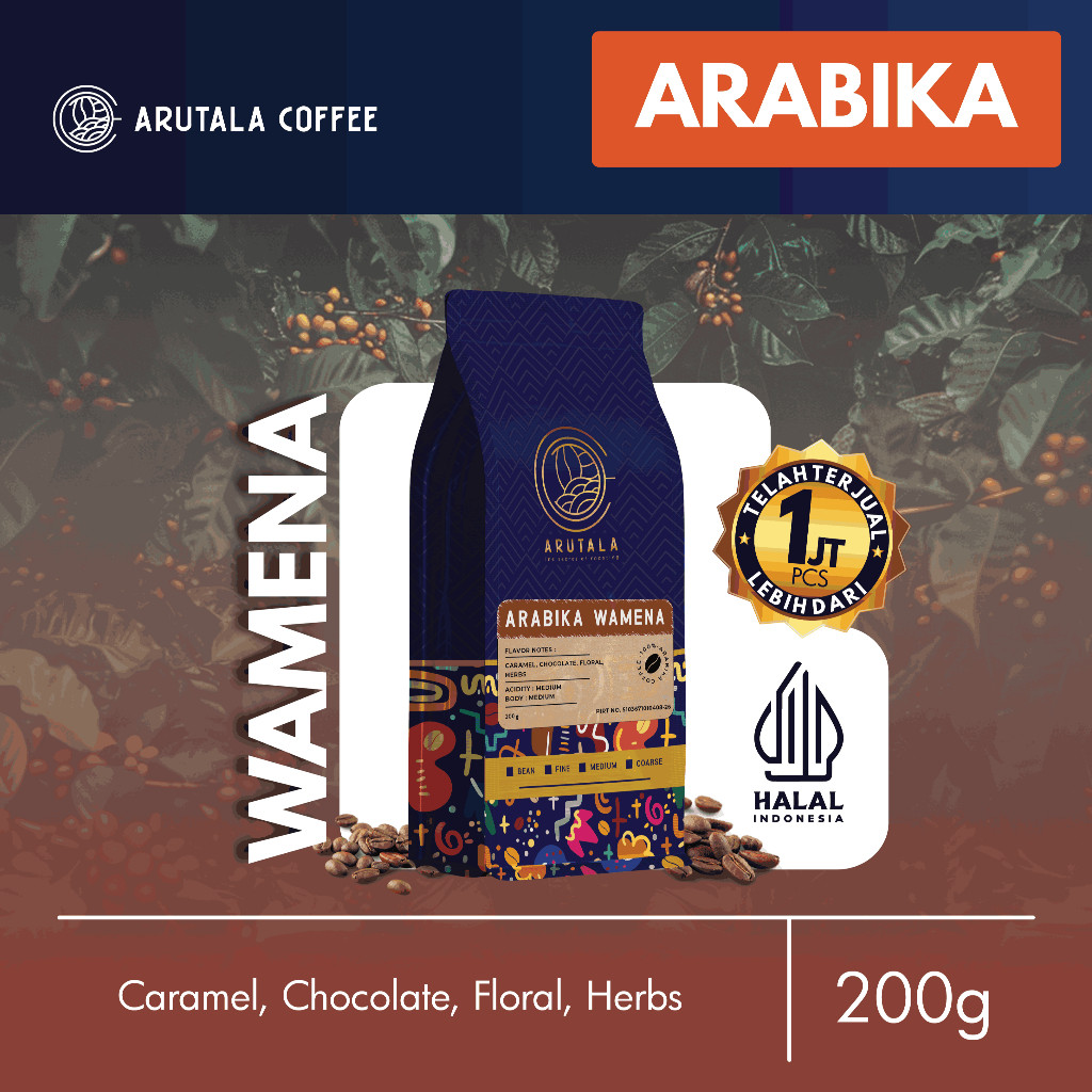 

ARUTALA Kopi Arabika Papua Wamena 200 gram