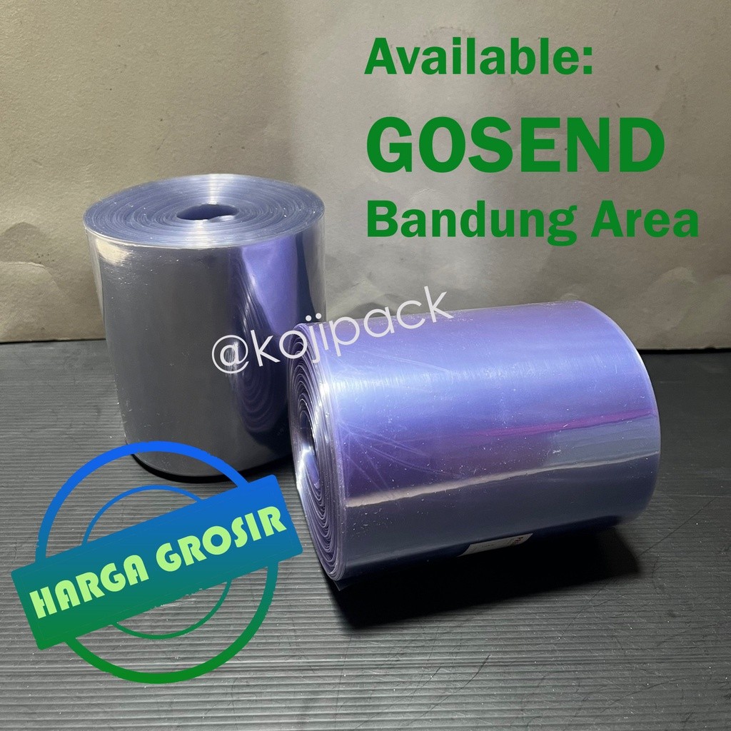 Plastik PVC Shrink Wrap Segel Roll Kiloan 1kg ukuran sedang 6cm 8cm 9cm 10cm 11cm 12cm 13cm 14cm 15c