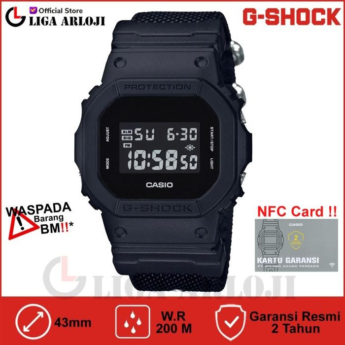 Casio G-Shock DW-5600BBN-1DR Jam Tangan Pria Digital GSHOCK DW5600 DW5600BBN DW-5600BBN-1 Blackout K