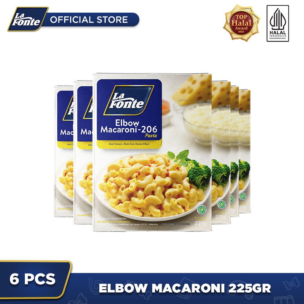

6 PCS - La Fonte Elbow Macaroni 225 Gr