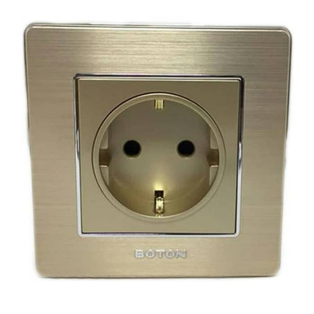 Stop kontak Boton colokan listrik Boton k2 Gold