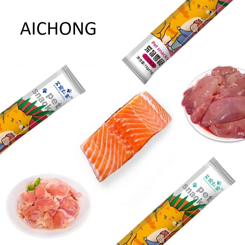 Cemilan Kucing Snack Kucing 15g Makanan Kucing Cat Food Adult Kitten Aichong Renjia 2nd Generation P