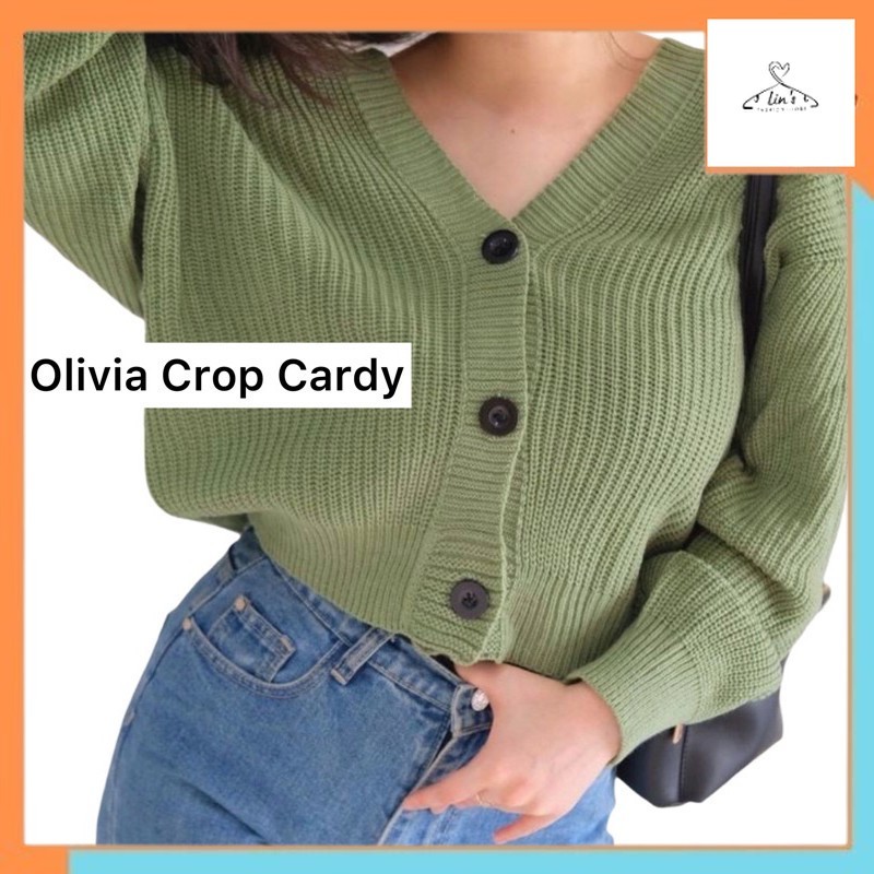 Cardigan Murah Olivia Cardy Crop / Eireen Crop Cardy / Kardigan Rajut Olivia / Cardi balonKorean Sty