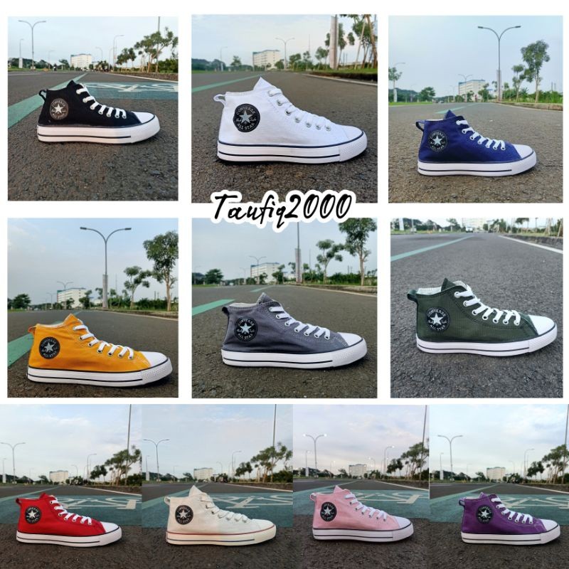 WELSERRSHOP  Sepatu Converse Semi Boot Sneakers Pria Wanita