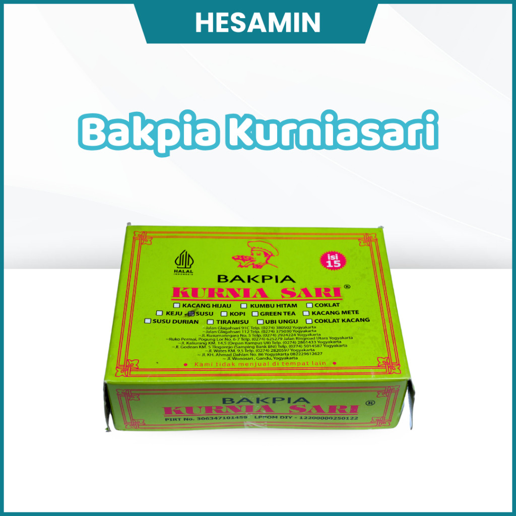 

Bakpia Kurniasari Isi 15