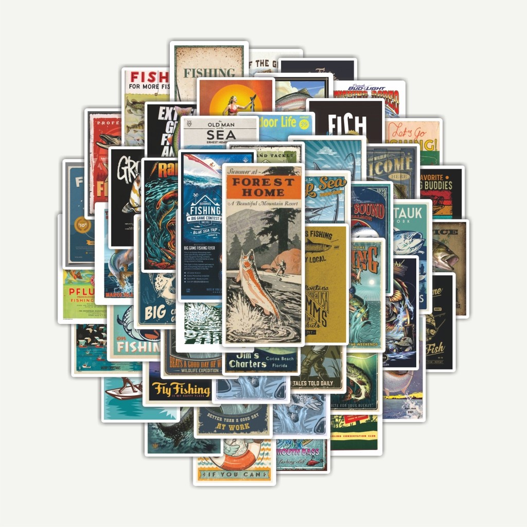 

Sticker Pack Stiker Fishing Nature Yarn [Benang Alam Memancing] | Sticker TUMBLR | Stiker LAPTOP KOPER HELM