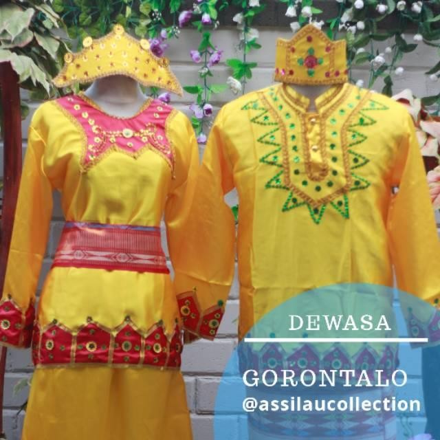 Pakaian Tradisional Gorontalo//Baju Adat Gorontalo - XXL, Baju perempuan