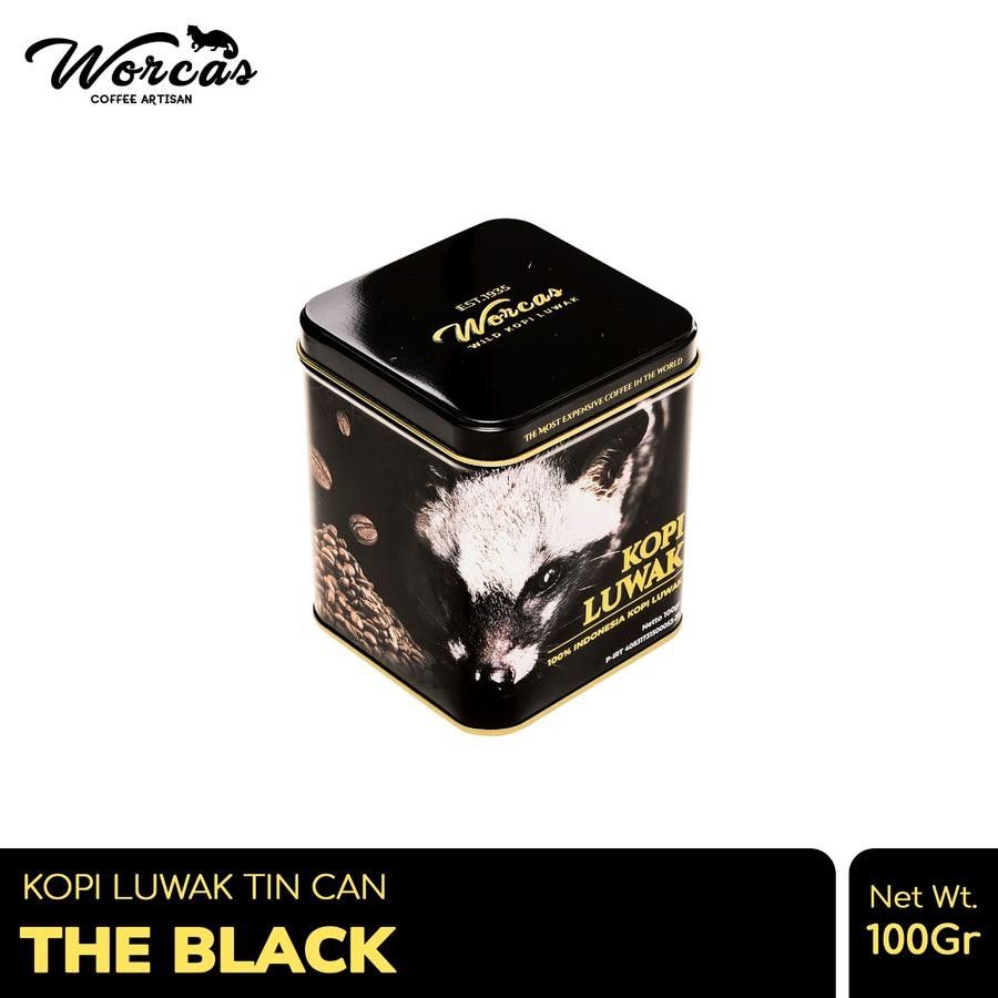 

Worcas Kopi Luwak Black Tin Can 100 gram