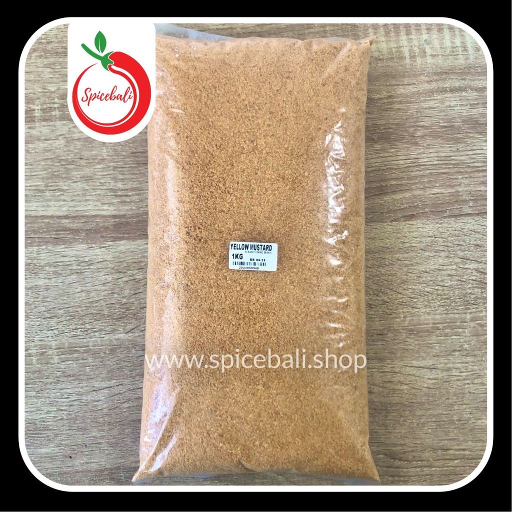 

Biji Sesawi Kuning Bubuk 1 kg / Yellow Mustard Powder 1 kg / Yellow Mustard Ground