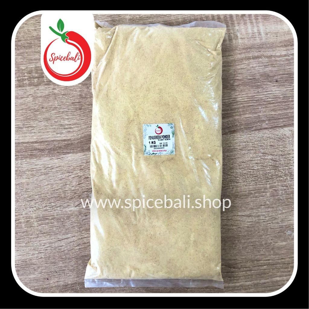 

Klabet Bubuk 1 kg / Fenugreek Powder 1 kg / Methi Powder