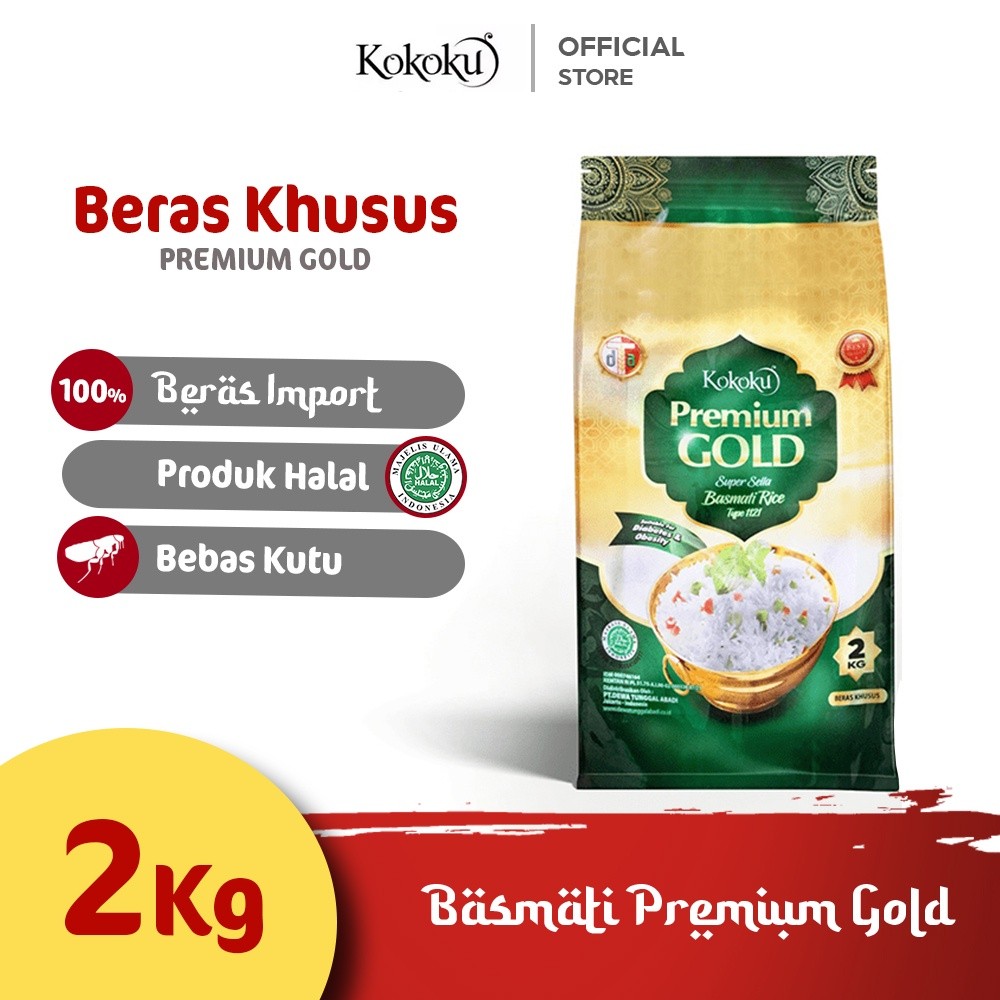 

KOKOKU - Beras Basmati Premium Gold 2kg