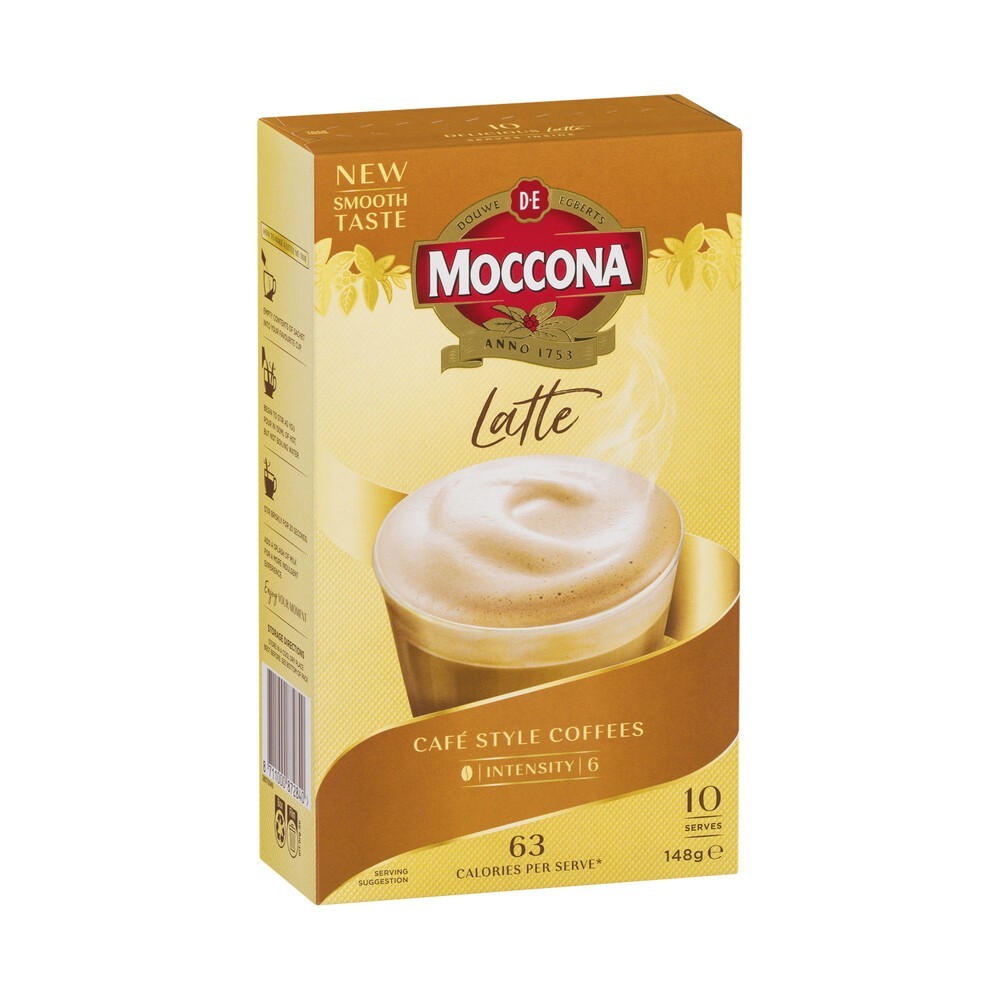 

Moccona Cafe Classics Latte Sachets | 10 pack