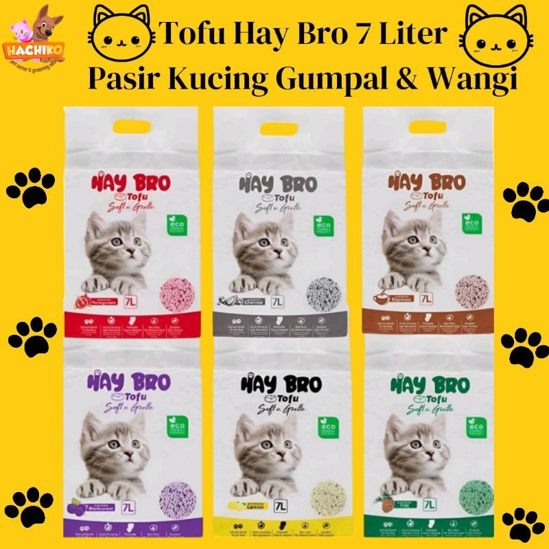 Pasir Tofu Kucing Hay Bro 7lt