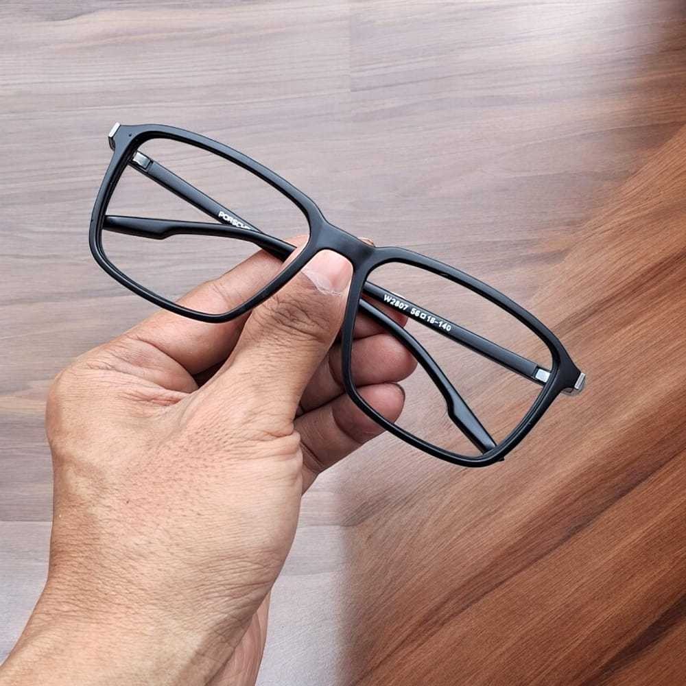 PORSCHE Kacamata Minus Pria Bluecromic Retro Kotak Besar Kaca Mata Gaya Keren