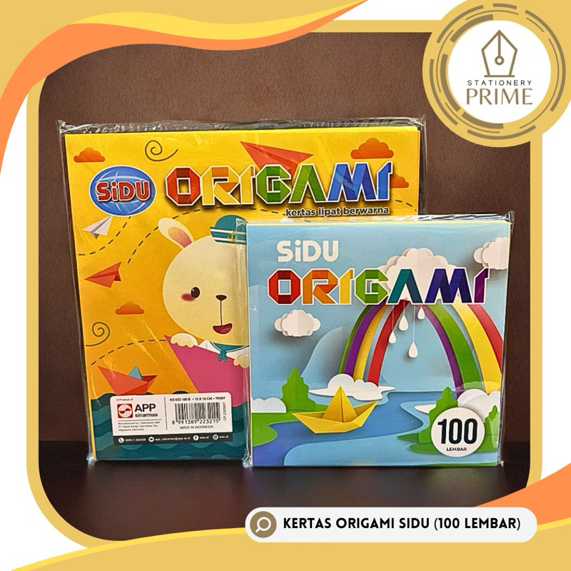 

( 100 LEMBAR ) Kertas Origami / Kertas Lipat Sinar Dunia SIDU