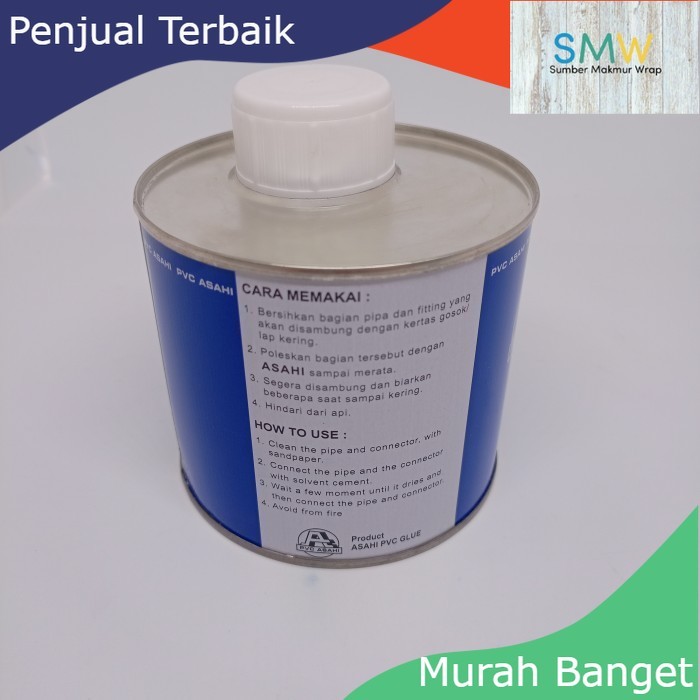 

Lem Asahi Kaleng 400 Gram / Lem Pipa Paralon / Lem Pvc