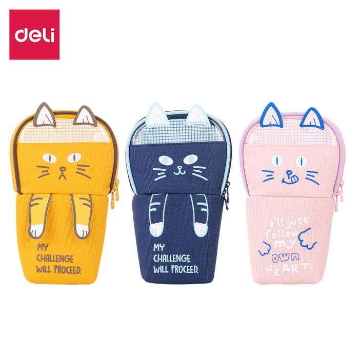 

[New Arrival] Deli Pencil Pouch/Tempat Pensil Penyimpanan Besar design simple 670XX - Type 69