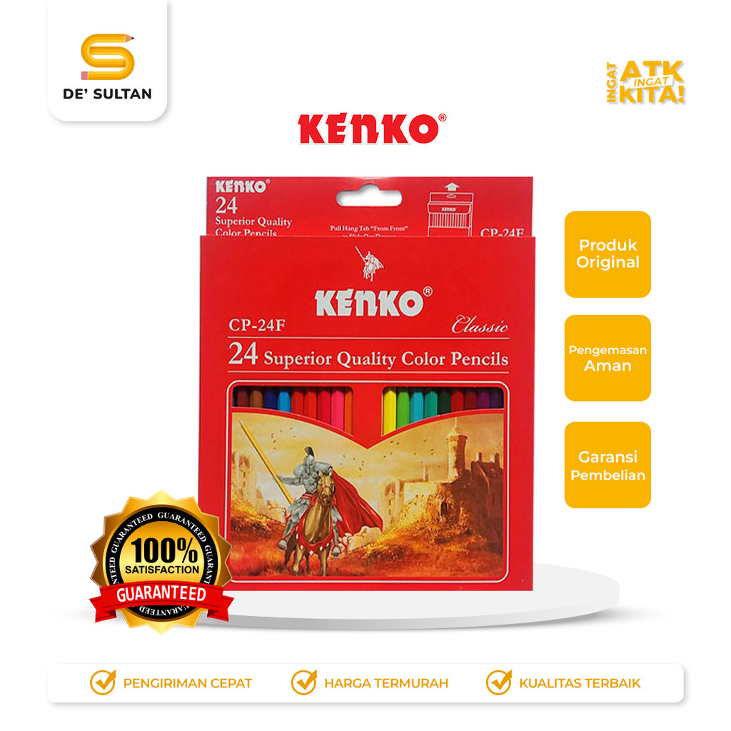 

KENKO 24 PENSIL WARNA/ COLOR PENCIL CP-24F (1SET)