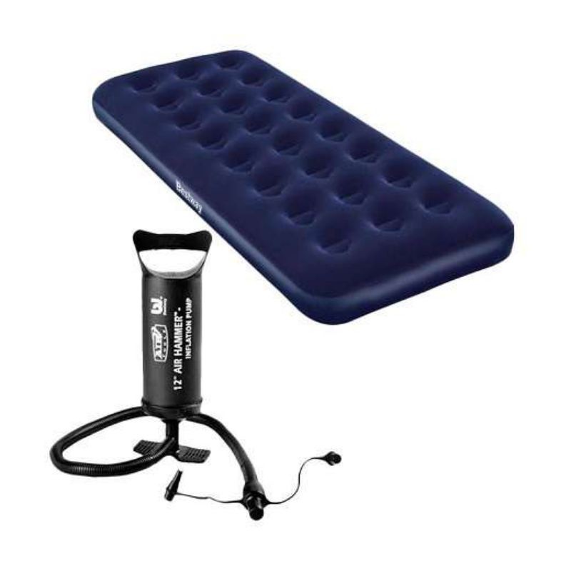 Kasur Angin Single [185cm x76cm] / Kasur Tidur - Kasur angin single pompa bantal - kasur Angin Singl