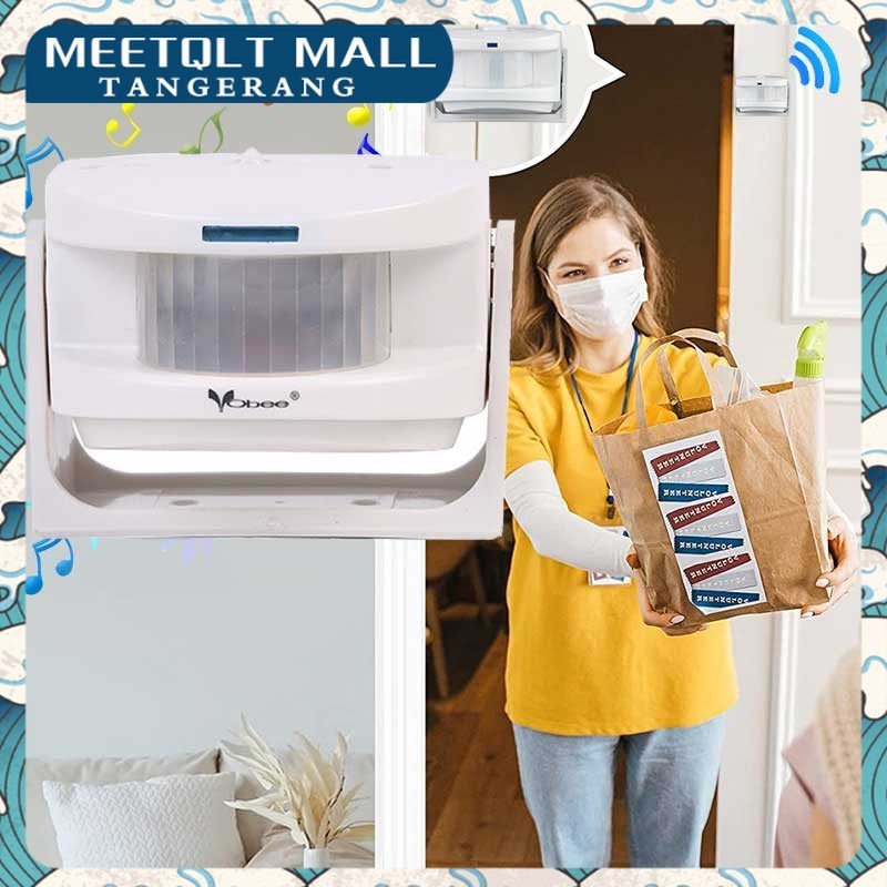 Electronic Motion Sensor Bell Bel Otomatis Sensor Gerak Untuk Toko Pintu Masuk