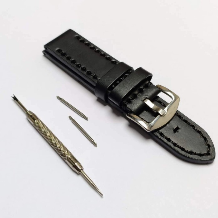 STRAP WATCH BAND 22MM TALI JAM KULIT COMPATIBLE SWISS ARMY TALIJAM