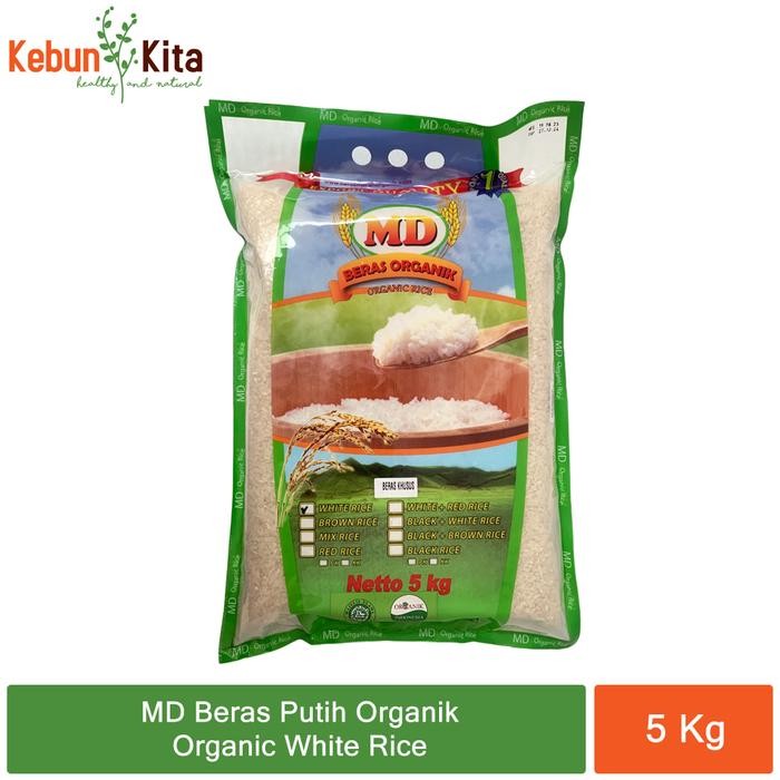 

MD Organic White Rice - Beras Putih Organik 5 Kg - Pandan Wangi