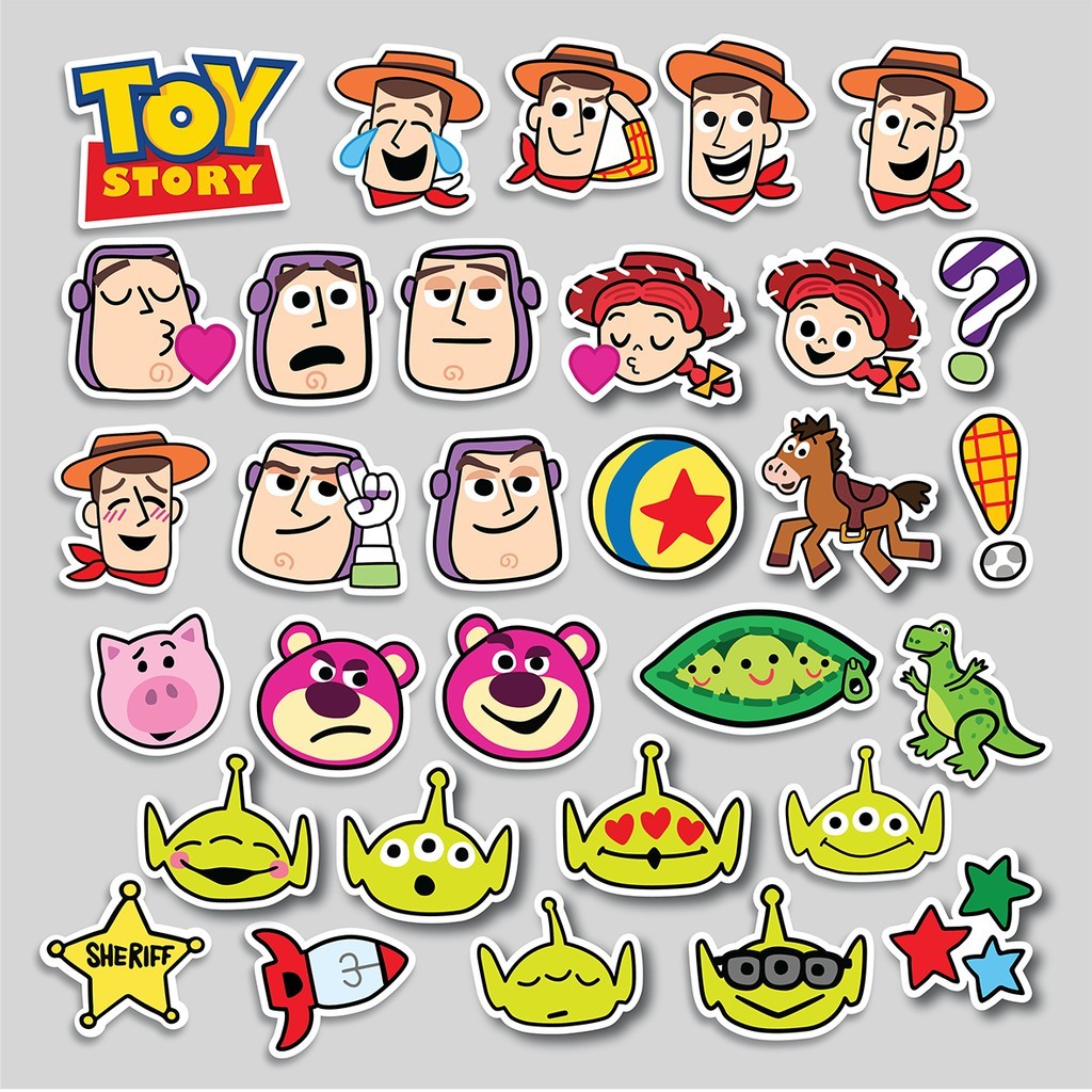 

Sticker Pack Toys Story | Sticker Tumbler | Stiker Laptop Koper Helm