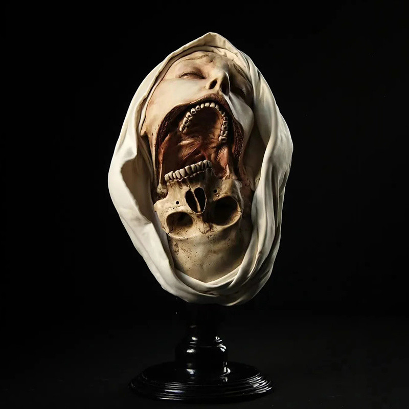 

Transfiguratio Mortis Statue American Style Resin Halloween Decoration Wanghou Tree Carving Figurine Miniature Artwork