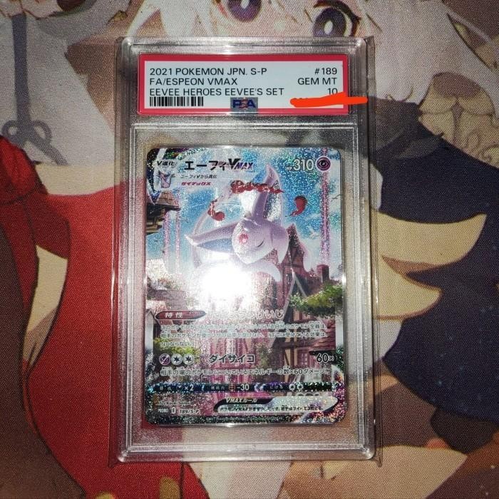 Novice PSA 10 Pokemon TCG Japan FA Espeon VMAX Eevee Heroes Eevee's Set