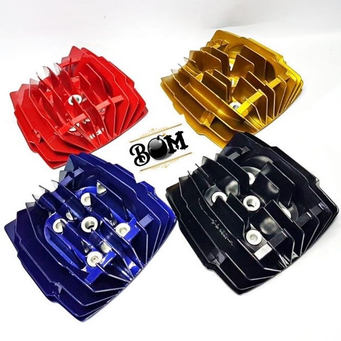 KSR_ Silinder Kop Nanas head Belimbing YZ125 PNP RX King WARNA merah biru gold emas
