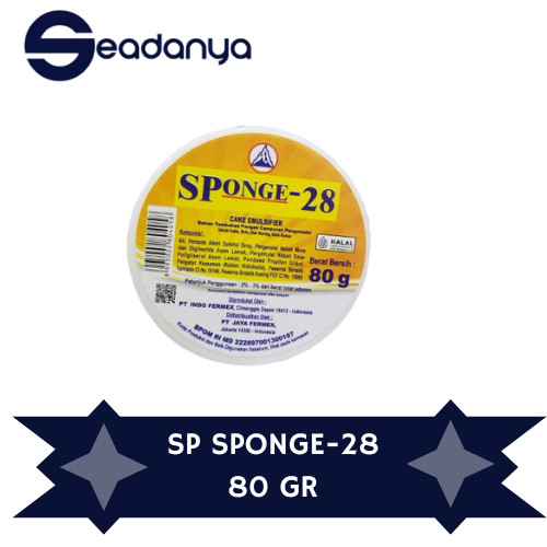 

SP SPONGE-28 ( PENGEMULSI ) - BAHAN KUE - BAKING MIX - 80gr